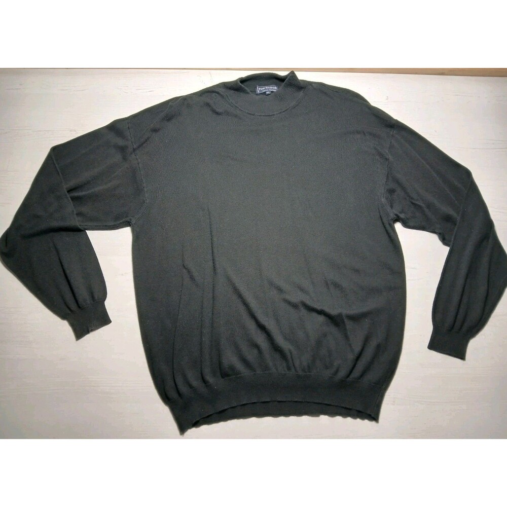 Paul Frederick XXL Mens Black  Sweater  Preppy *color Fading And Piling